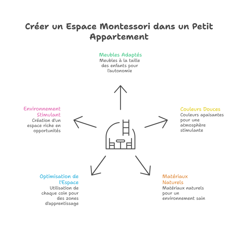 Aménagement nido Montessori petit appartement